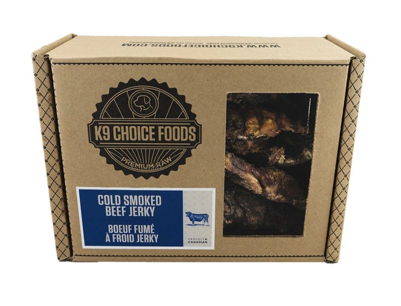 K9 Choice Frozen - Cold Smoked Beef Jerky 907GM
