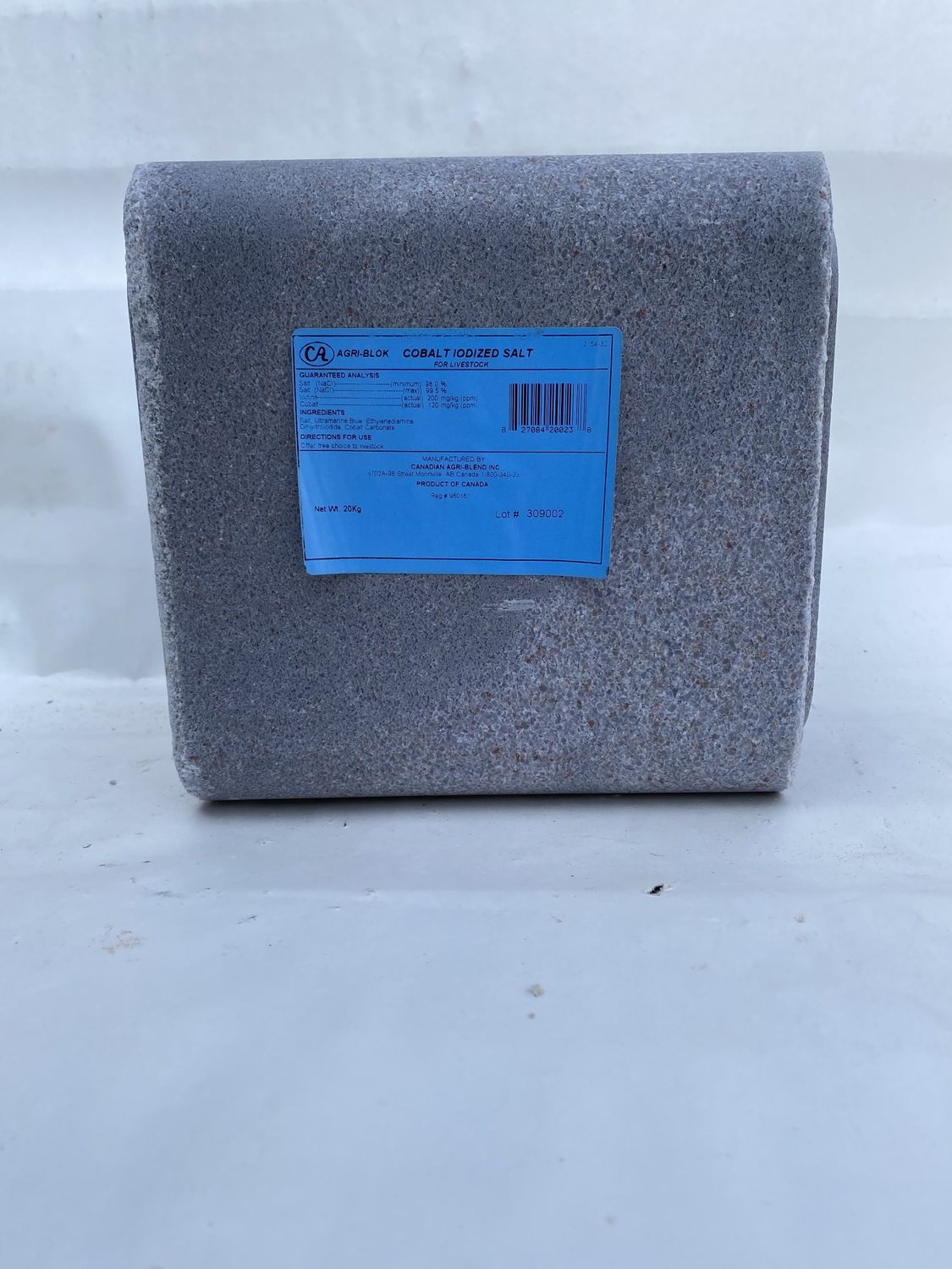 Canadian AgriBlend Cobalt Salt Block 20KG