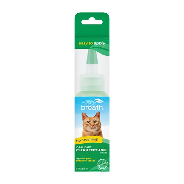 TropiClean Fresh Breath Clean Teeth Gel [CAT] 2OZ
