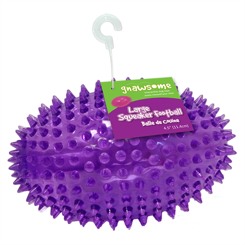 Gnawsome Football Squeak Medium*~