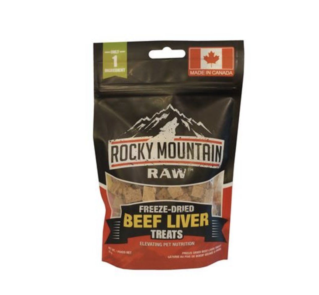 Rocky Mountain Raw Freeze Dried Beef Liver Treats 55GM