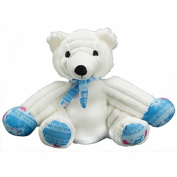 XMAS Sitting Polar Bear 12"