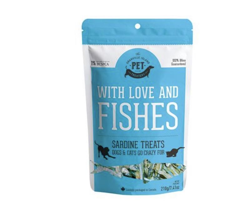 With Love &amp; Fishes Sardine Treats 210GM