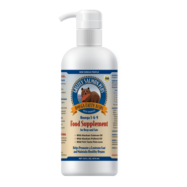 Grizzly Salmon Plus Oil Liquid Supplement 16OZ
