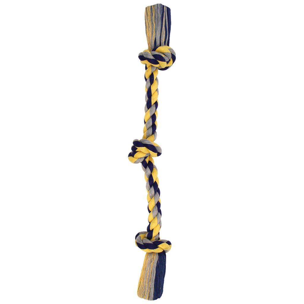 3 Knot Cotton Tug Rope LG 25&quot;