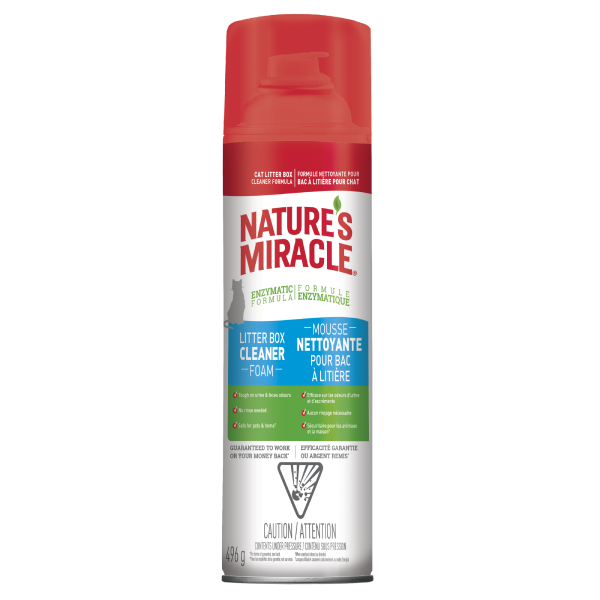 Nature&#39;s Miracle Litter Box Cleaner Foam Aerosol 17.5OZ