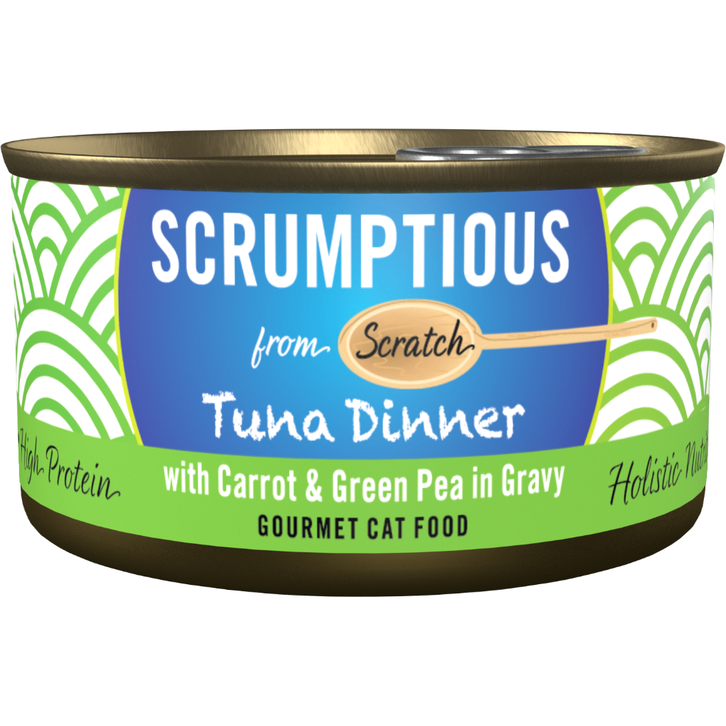 Scrumptious Red Meat Tuna w/ Carrots &amp; Peas [CAT] 2.8OZ