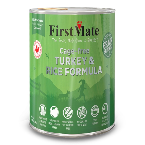 FirstMate Cage Free Turkey &amp; Rice [CAT] 12.2OZ