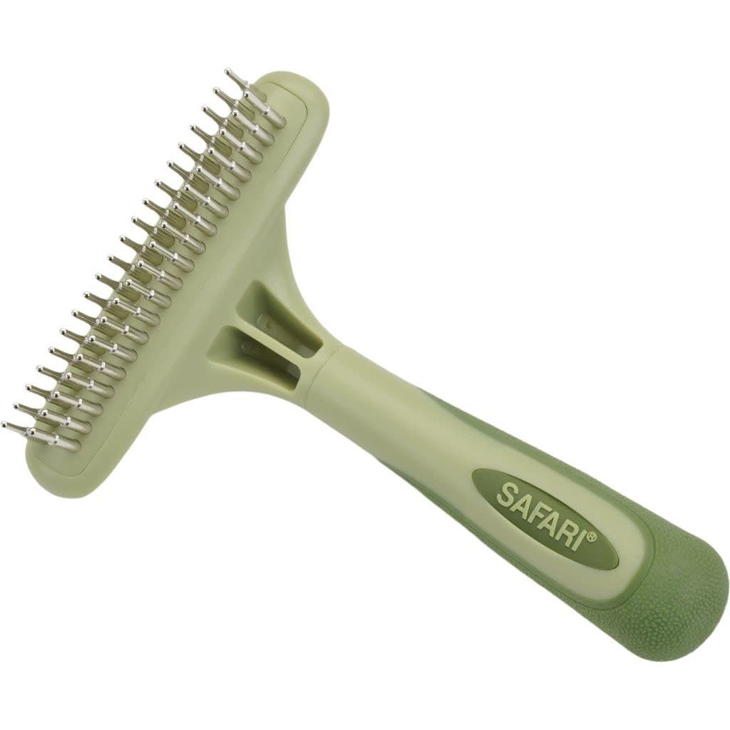 Double Row Undercoat Rake w/ Rotating Pins