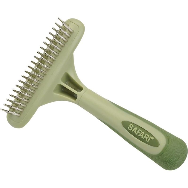 Double Row Undercoat Rake w/ Rotating Pins