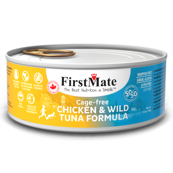 FirstMate GF 50/50 Cage Free Chicken/Wild Tuna [CAT] 5.5OZ