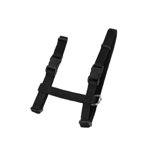 Figure H Adjustable Nylon Cat Harness Black 18&quot;
