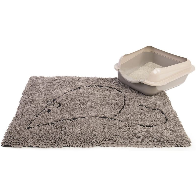 Dirty Cat Littermat Gray 35&quot; x 26&quot;