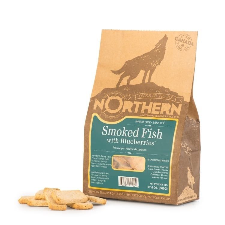 Northern Biscuits Wheat Free Smoked Fish &amp; Blueberry [DOG] 500GM