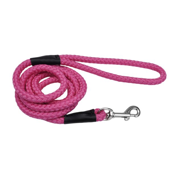Coastal Rope Leash Pink 1/2&quot; x 6&#39;