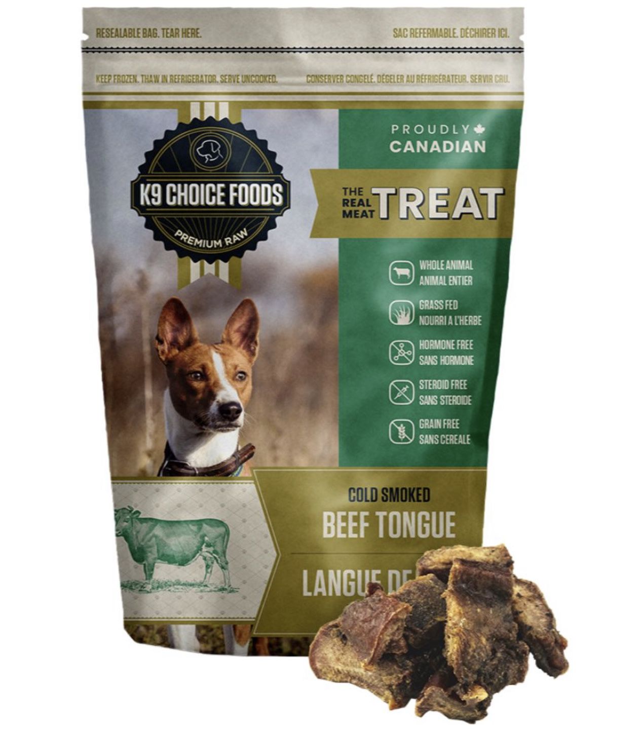 K9 Choice Frozen - Beef Tongue 227GM