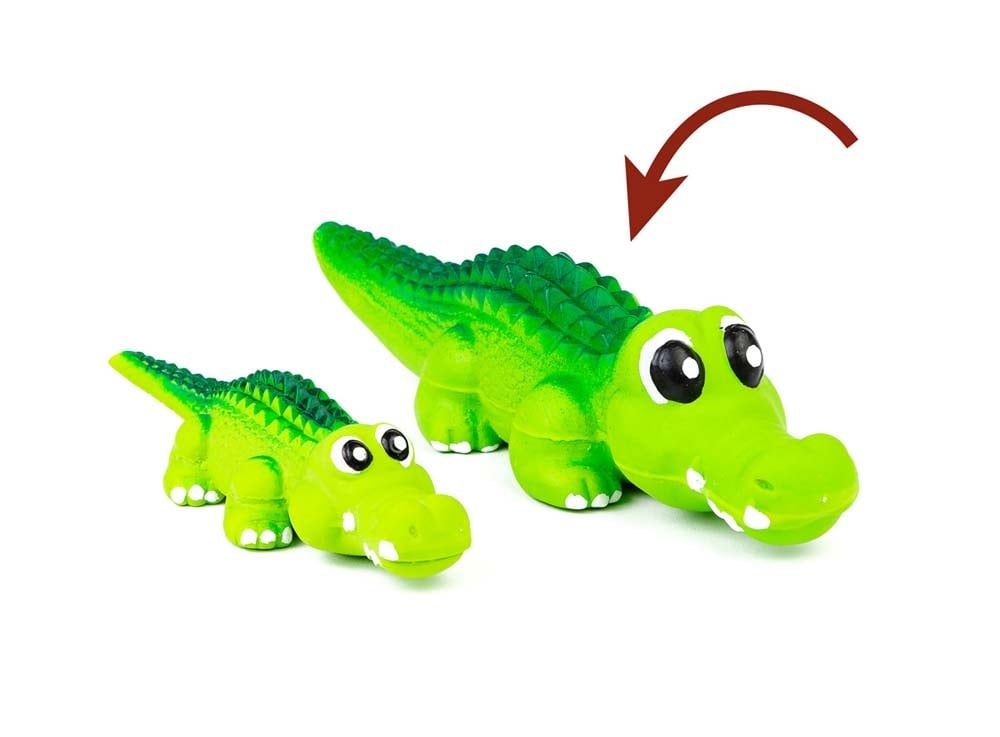 Budz Latex Alligator Squeaker 8.2&quot; Green