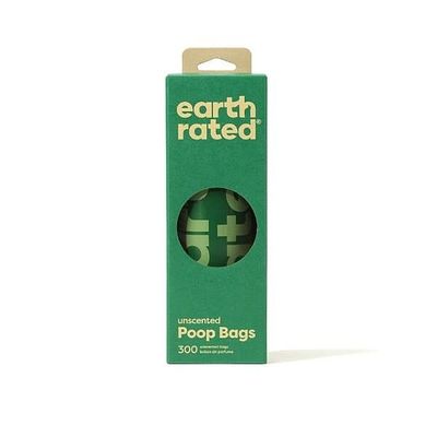 Eco-Friendly Unscented Poop Bags 1 ROLL /300 BAGS