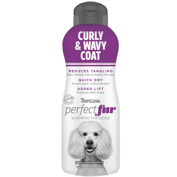 TropiClean Perfect Fur Curly &amp; Wavy Coat Shampoo 16OZ