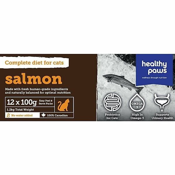 Healthy Paws Frozen - Complete Salmon Dinner [CAT] 1.2KG
