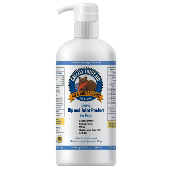Grizzly Joint Aid Hip&amp;Joint Support Liquid Supplement 32OZ