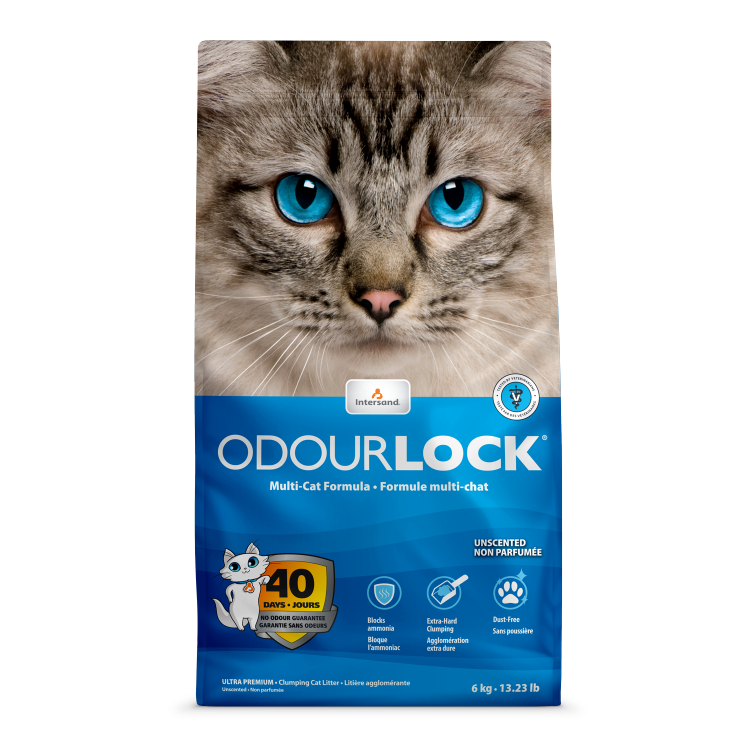 Intersand Odour Lock Clumping Litter - Unscented 12KG