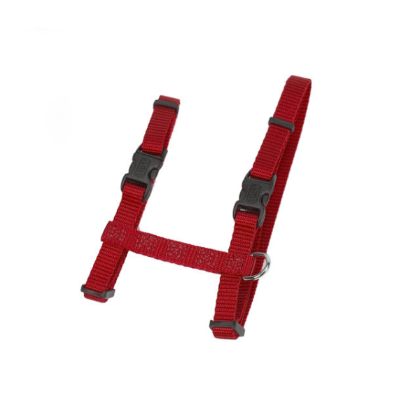 Figure H Adjustable Nylon Cat Harness Red 18&quot;