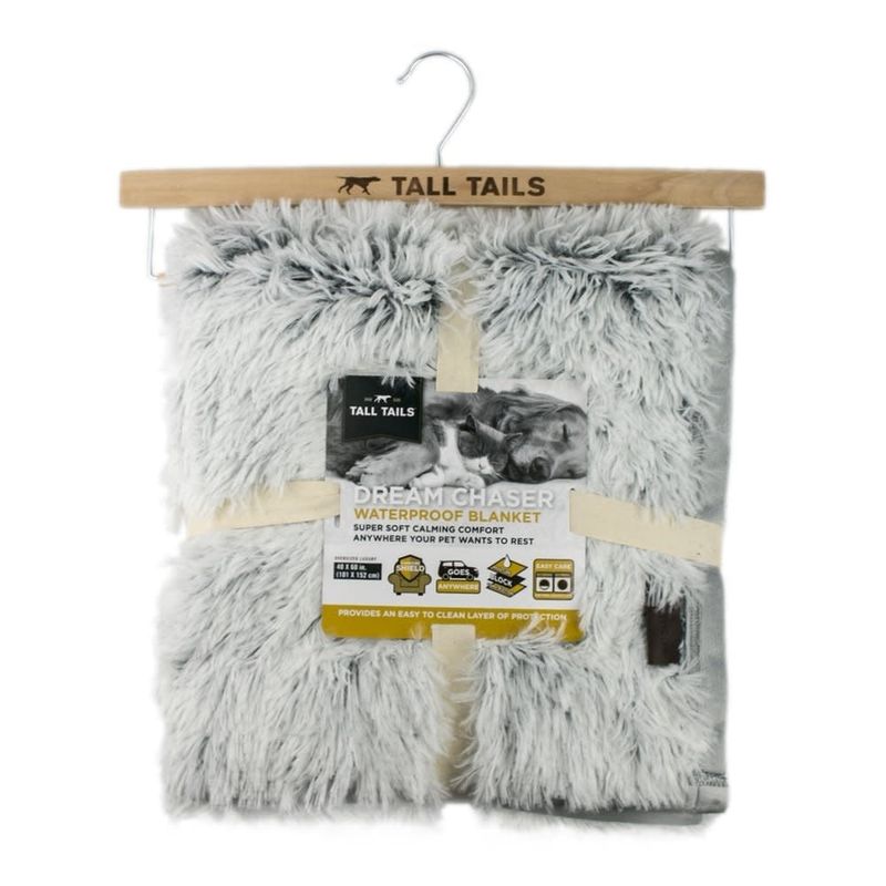 Tall Tails 40x60 Waterproof Blanket Frosted Grey~