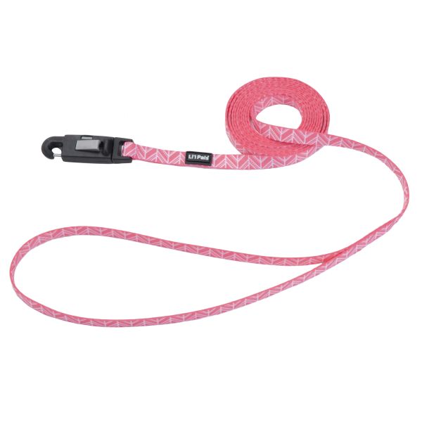 Li&#39;l Pals Leash Pink Tribal Chevron 5/16&quot;x 6&#39;