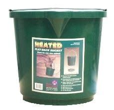 Heated Plastic Flatback Bucket 24QT