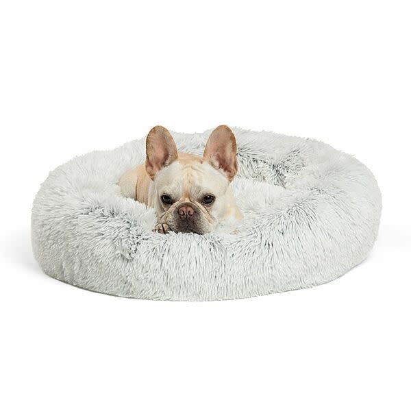 Donut Shag Bed Grey Small 23&quot; x 23&quot;