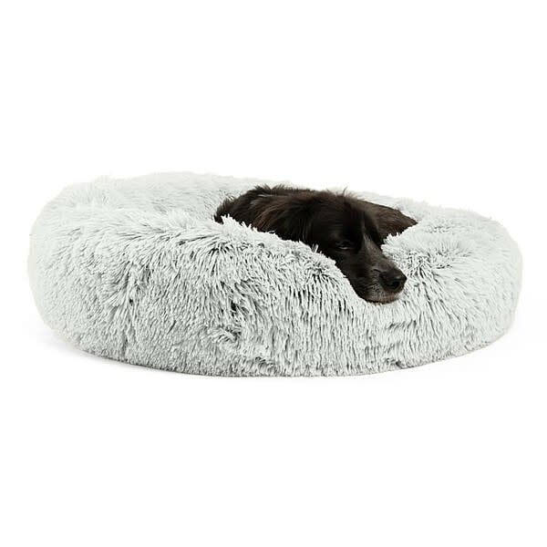 Donut Shag Bed Grey Medium 30&quot; x 30&quot;