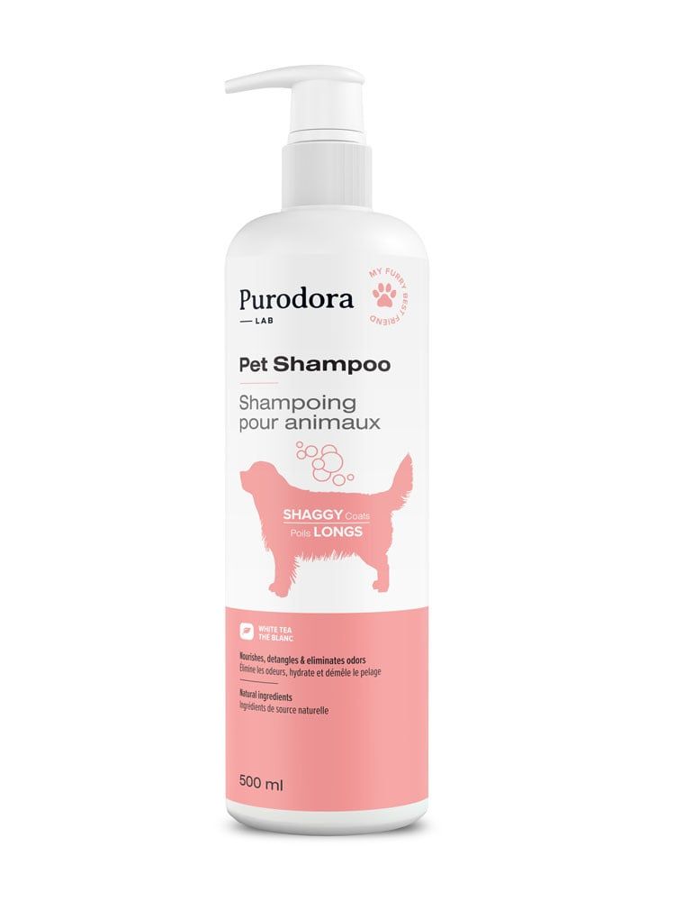 Purodora Pet Shampoo for Shaggy Coats 500mL
