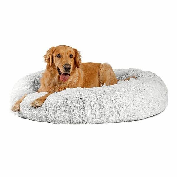 Donut Shag Bed Grey XLarge 45&quot; x 45&quot;