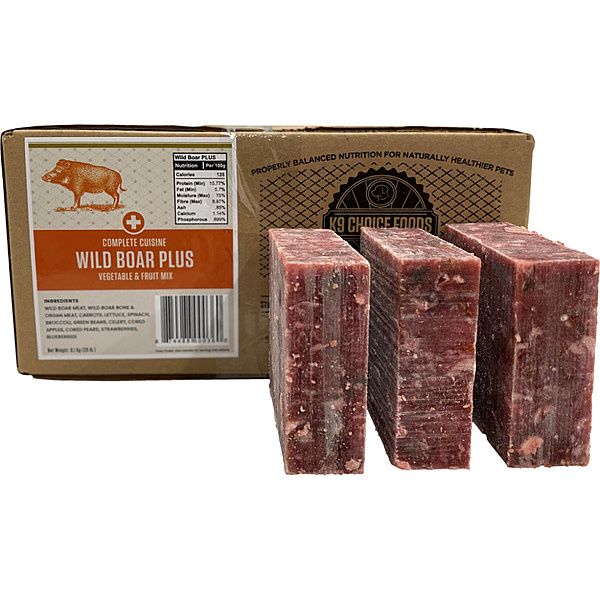 K9 Choice Frozen - Complete Cuisine Wild Boar Plus 20 LB