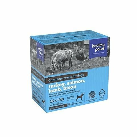 Healthy Paws Frozen - Complete Turkey/Lamb/Salmon/Bison Dinner [DOG] 8LB