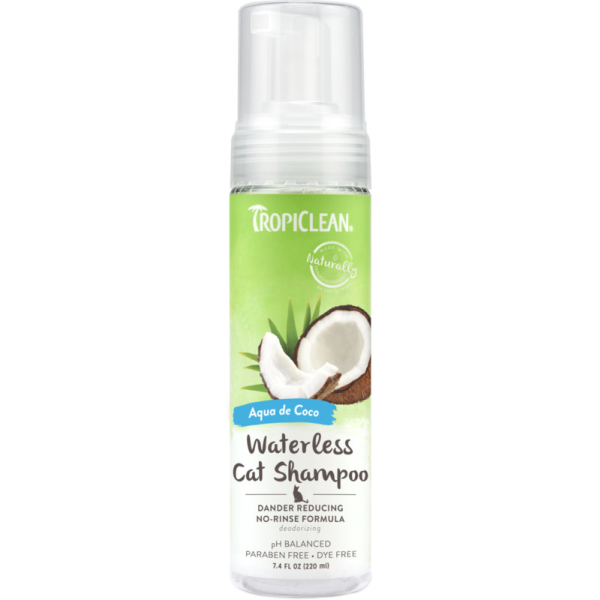TropiClean Waterless Shampoo Dander Reducing [CAT] 7.4OZ