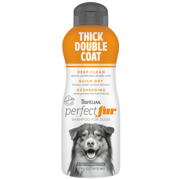 TropiClean Perfect Fur Thick Double Coat Shampoo 16OZ