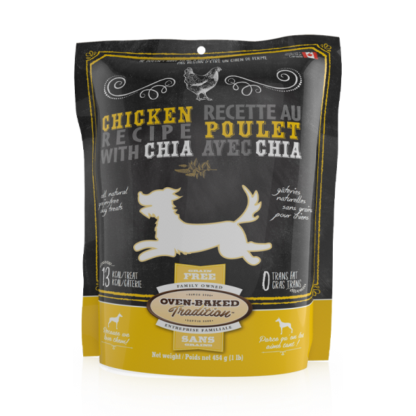 Oven-Baked Tradition GF Chicken &amp; Chia Treats [DOG] 16OZ