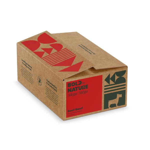Bold By Nature Frozen - Mega Beef Patties [DOG] 24LB