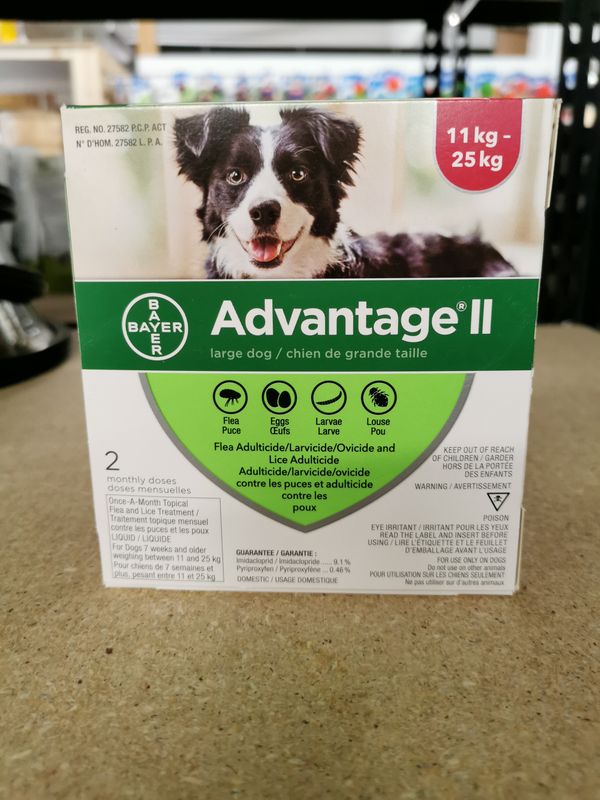 Advantage II  - 2 Dose [DOG] 11 - 25KG