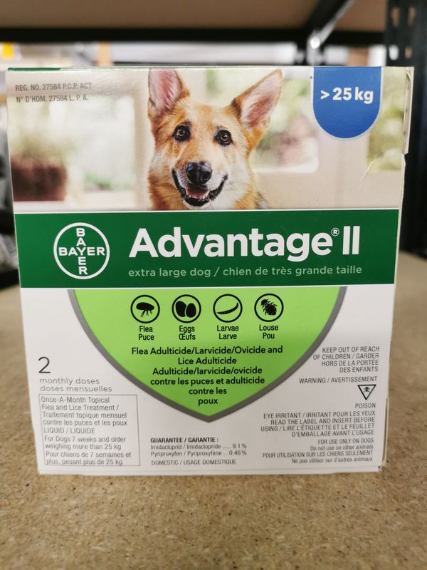 Advantage II  - 2 Dose [DOG] 25KG +