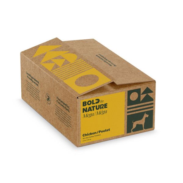 Bold By Nature Frozen - Mega Chicken Patties [DOG] 24LB