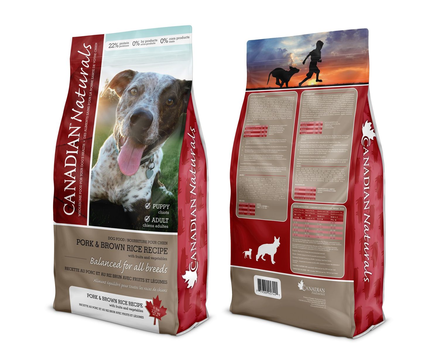 Canadian Naturals Pork &amp; Brown Rice [DOG] 30LB
