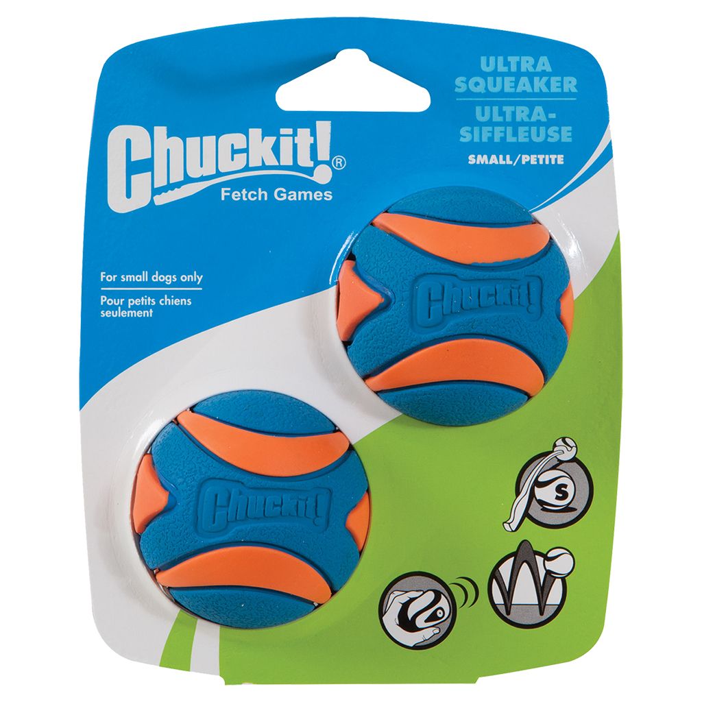 Chuckit! Ultra Squeaker Ball SM 2PK