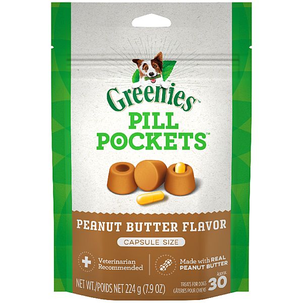 Greenies Pill Pockets Peanut Butter [DOG] 7.9 OZ / 30 CAPS