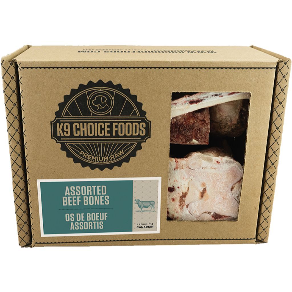 K9 Choice Frozen - Assorted Beef Bones 3LB