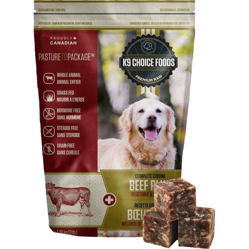 K9 Choice Frozen - Complete Cuisine Beef Plus [DOG] 3LB