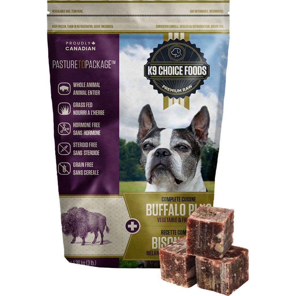 K9 Choice Frozen - Complete Cuisine Buffalo Plus [DOG] 3LB