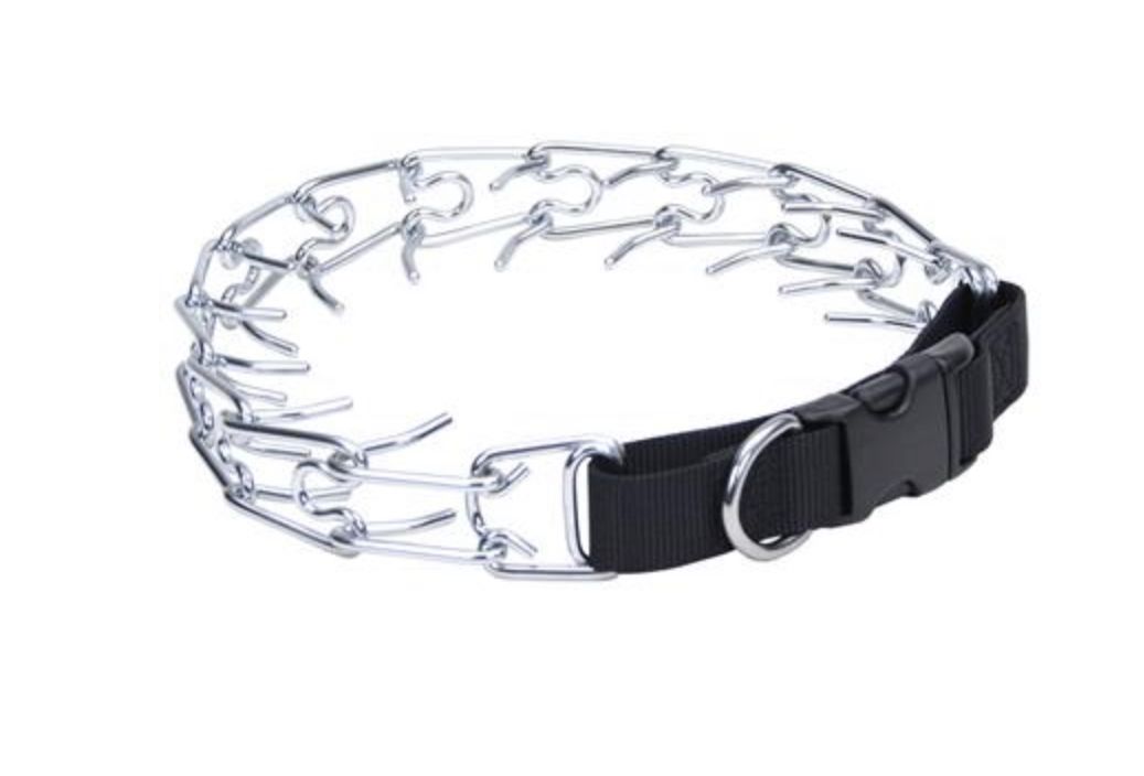 Nylon Pinch Collar Black 14”